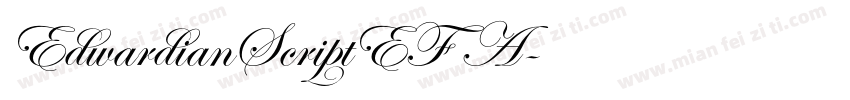 EdwardianScriptEF A字体转换